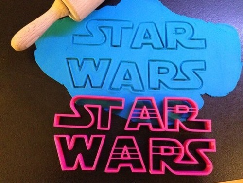 Star wars logo cookie cutter - star,