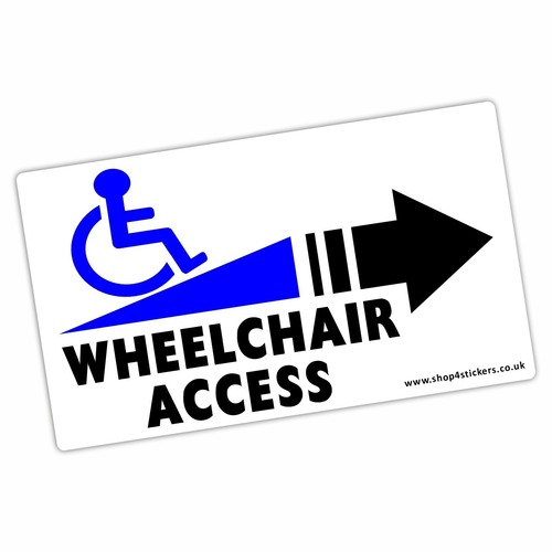 Wheelchair access sign - wheelchair,