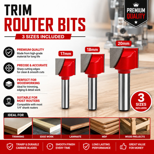 Round over router bit 17mm - over,