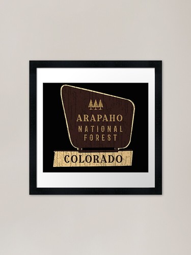 Arapaho national forest framed - national,
