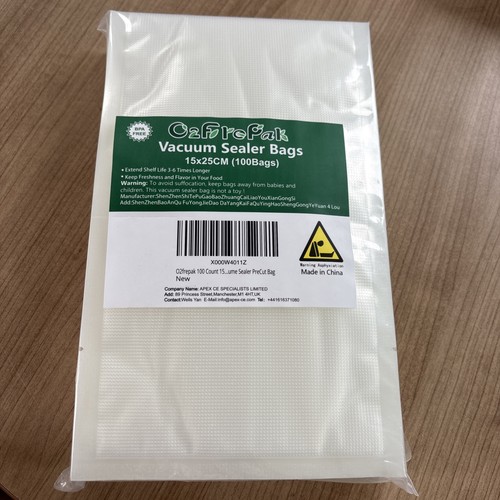 O2frepak 100 pack 15x25cm food - 15x25cm,