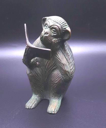 Vintage brass bronze - brass/bronze, monkey