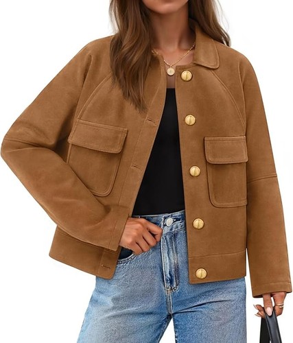 Real suede jacket women - suede,
