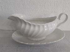 Vintage White Gravy Boat and