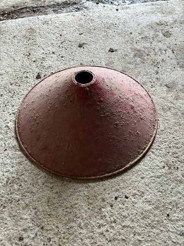 Vintage metal enamel light