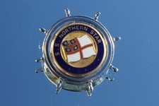 SHAW SAVIL LINE SS NORTHERN STAR METAL ENAMEL PURCHASED ONBOARD