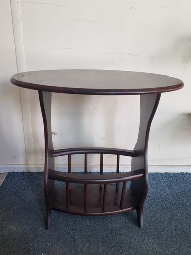 Vintage mahogany magazine rack - vintage,