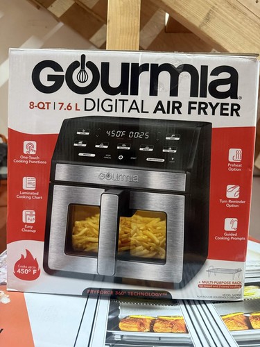 Gourmia digital air fryer - gourmia, 8-qt