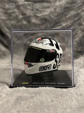 ROSSI COLLECTION 1/5 HELMET DIECAST MODEL VALENTINO ROSSI PHILLIP ISLAND 2004