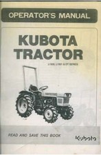 Kubota Tractor L1500, L1501 & DT Series Operators Manual
