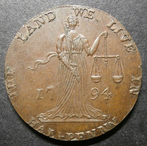 Halfpenny token lloyd - -,