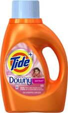 Tide Plus With Downy Liquid Laundry Detergent | April Fresh Scent | 46 fl oz