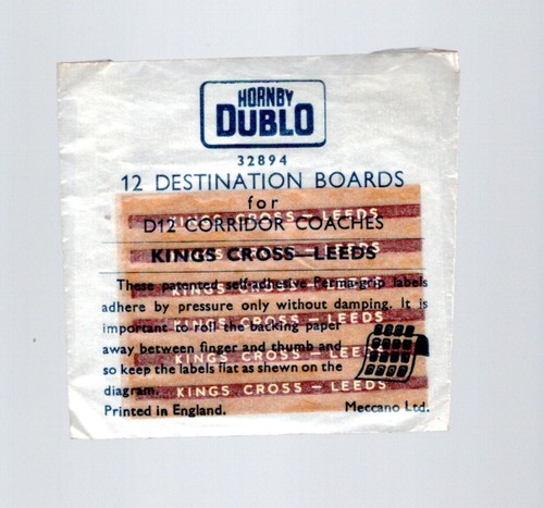 Hornby dublo packet 12 - dublo,