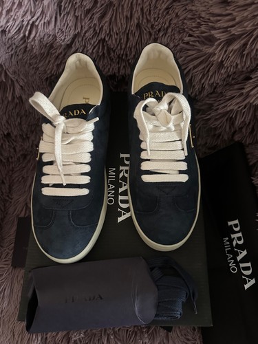 Prada logo plaque lace - prada,