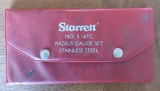 Starret No. S 167c Radius Gauge Set