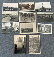 WW1 WAR BRITISH GERMAN GRAVES VINTAGE 1914 1918 REAL PHOTO POSTCARD X 11 JOB LOT