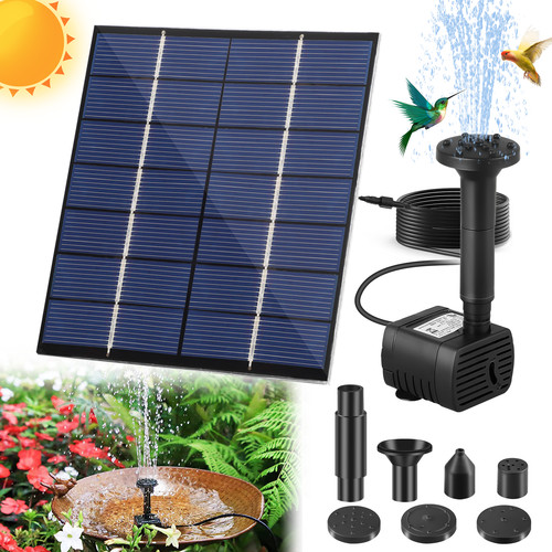 Solar fountain pump outdoor - fountain,