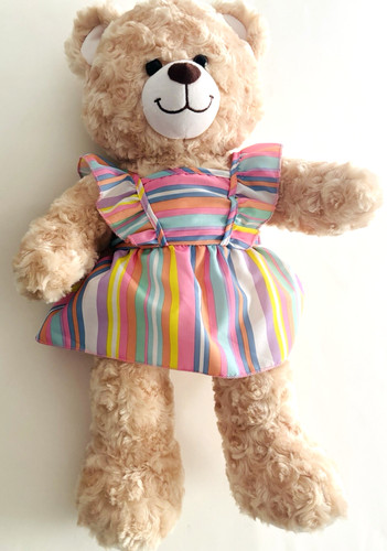 Build bear beige swirled fur - a,