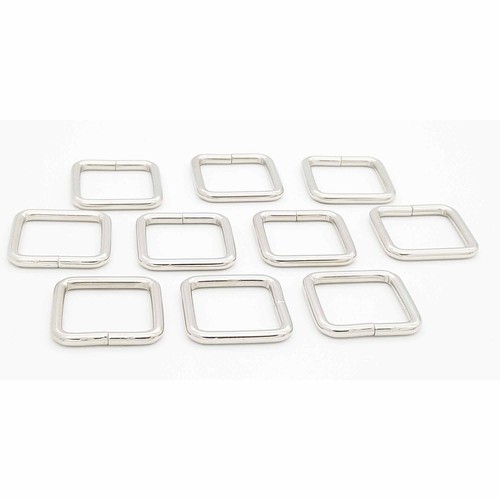 Chrome square metal - square, ring