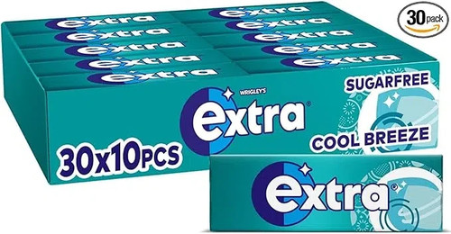 Extra cool breeze chewing gum - chewing,