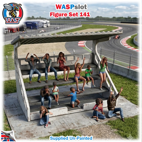 Seated spectators figure set