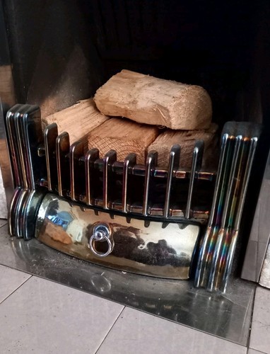Cast iron fire front fret - front,