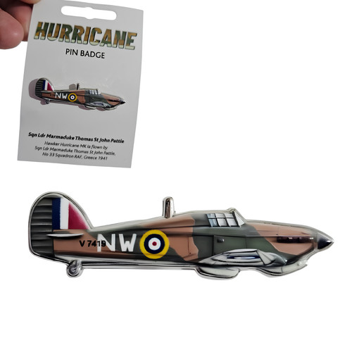 Hurricane pin badge ww2 - hurricane,