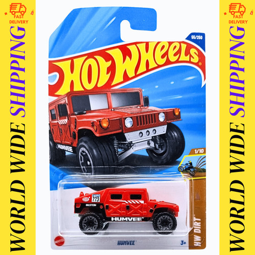 Hot wheels humvee red - hot,