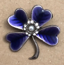 French Vintage Art Deco Style CATHERINE POPESCO Enamelled Silver Jewel BROOCH