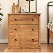 Corona Chest of Drawers 3 Drawer Budget Mexican Solid Pine by Mercers Furniture®