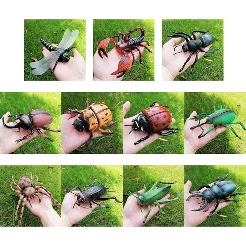 Creepy fake realistic spiders - fake,