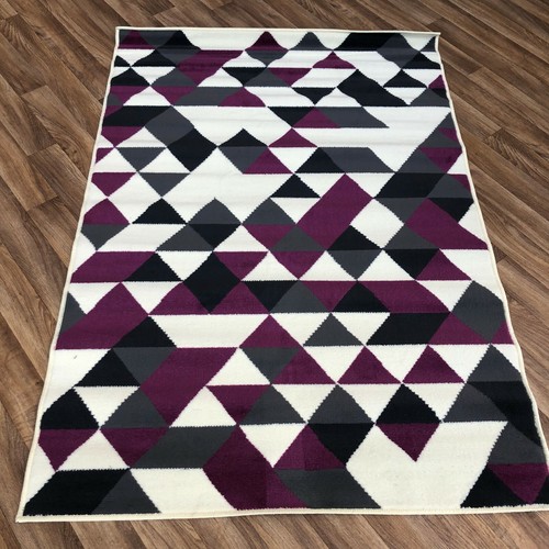 Purple geomtric print - purple,