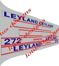 Leyland Synchro tractor bonnet stickers / decals set