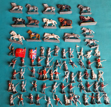 VINTAGE HINCHLIFFE NAPOLIONIC SOLDIERS AND HORSES, SOME PAINTED