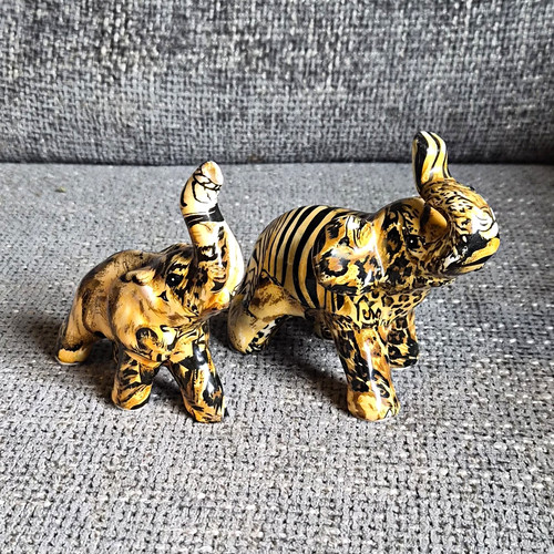 Collage ceramic elephant - collage,