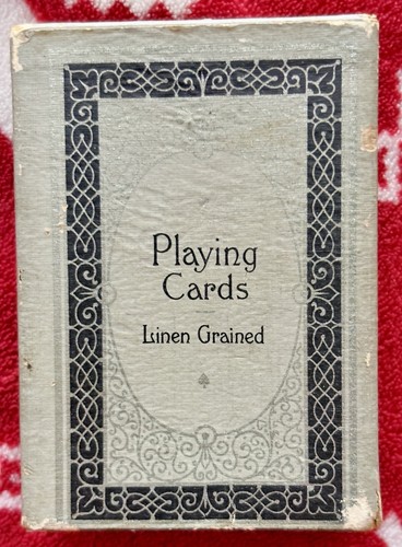 Linen grained playing cards - linen,