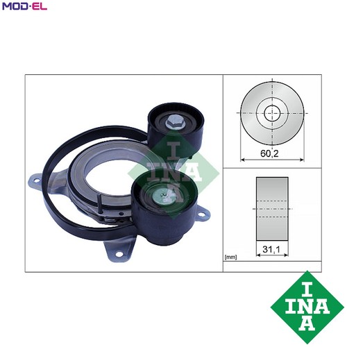 Belt tensioner vribbed - belt,