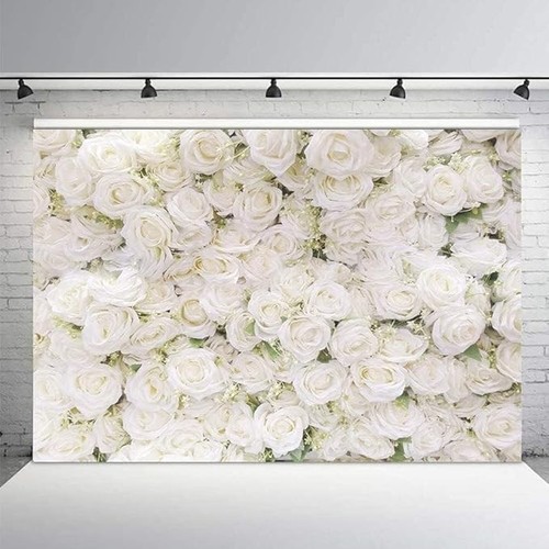 White floral wall backdrop - wall,