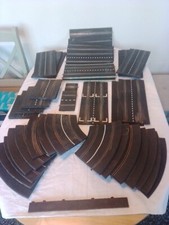 Original Rubber Scalextric Track Vintage Early 1960s - Job Lot - 24 Photos