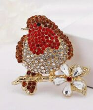 Beautiful Robin Bird, Brooch / Pin In Gift Box ? 