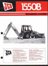 JCB "1550B" Tractor Backhoe