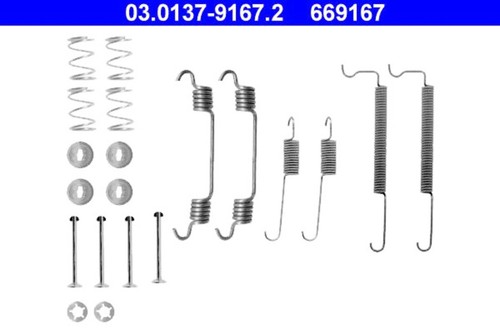 Brake shoes accessory kit - kit, ate
