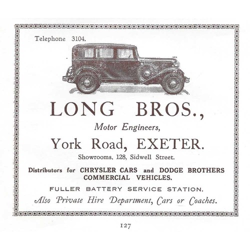 Exeter long bros motor - exeter,