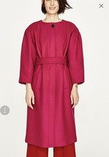 ZARa FUCHSIA PINK COAT Women Size L