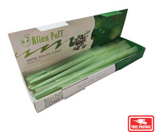 Alien Puff Green Pre-Rolled Cones, King Size  ( 40 Cones Per Pack )
