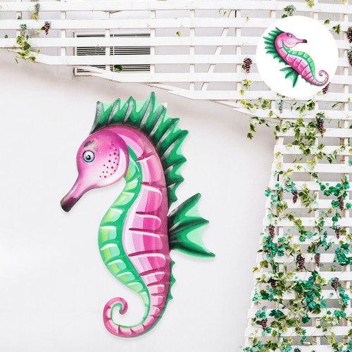 Metal seahorse wall decor - seahorse,