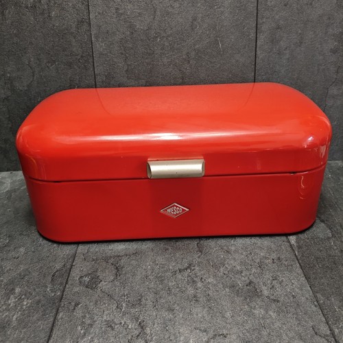 Wesco bread bin - red, •