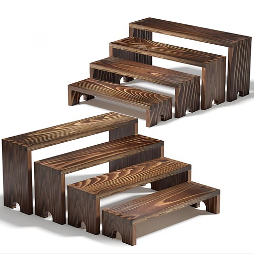 Set wooden tiered risers - set,