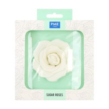 Edible Sugar Rose 90mm White
