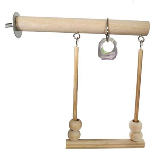 Wooden parrot bird - bird, cage